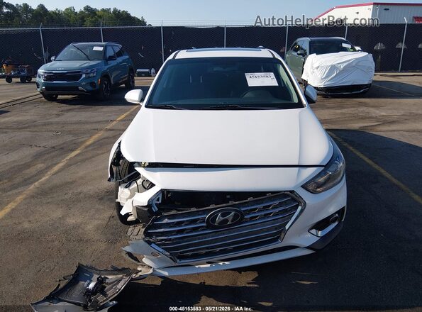 3KPC34A39KE059319 2019 HYUNDAI ACCENT White Vista del cuadro de instrumentos