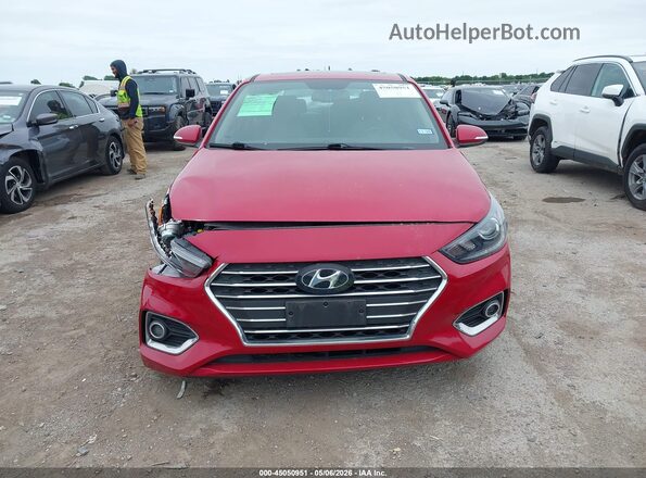 3KPC34A60NE188256 2022 HYUNDAI ACCENT Red Widok zestawu wskaźników