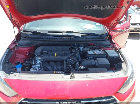 3KPC34A63NE169779 2022 HYUNDAI ACCENT Red Widok z tyłu