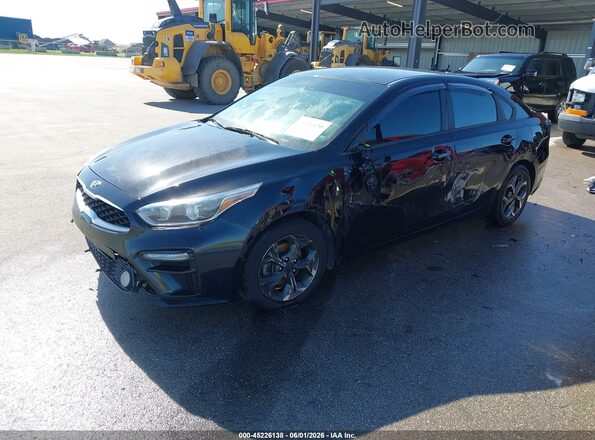 3KPF24AD0ME273367 2021 KIA FORTE Black Առջևի ձախ երեք քառորդ տեսարան