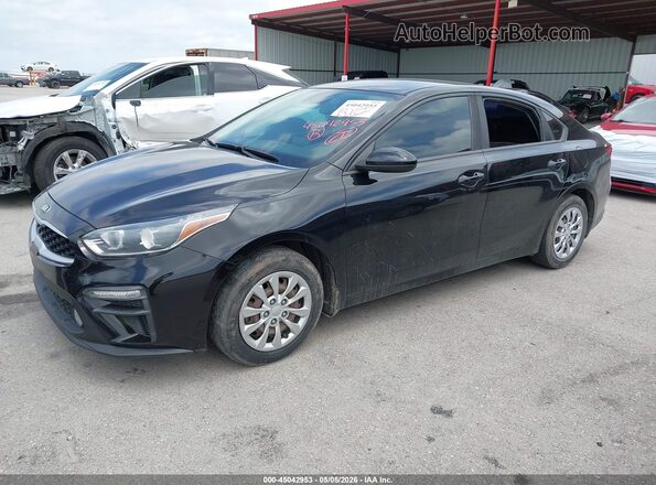 3KPF24AD1KE009975 2019 KIA FORTE Black Առջևի ձախ երեք քառորդ տեսարան