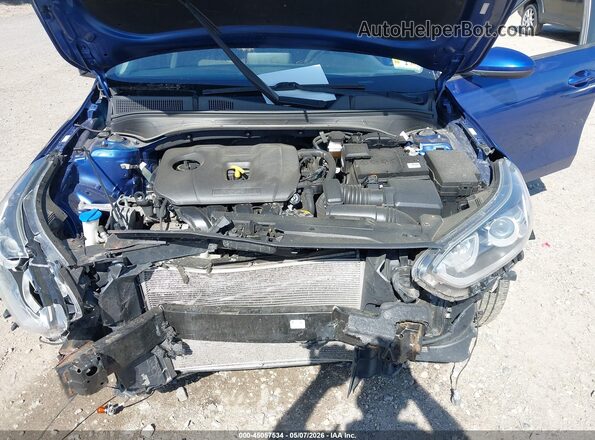 3KPF24AD1ME277928 2021 KIA FORTE Blue Vista trasera