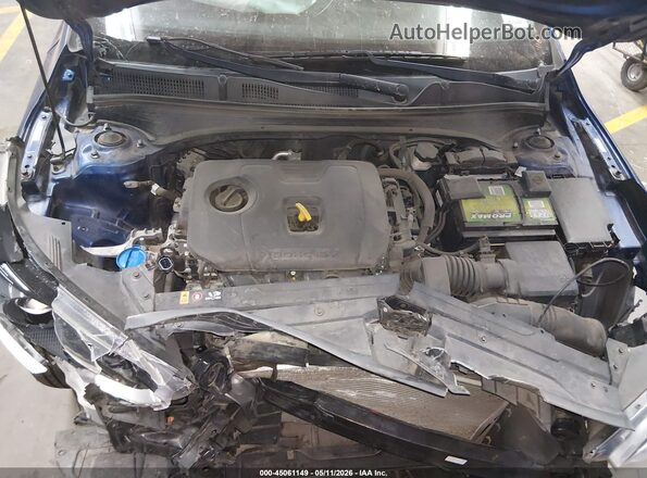 3KPF24AD2ME268011 2021 KIA FORTE Blue უკანა ხედი