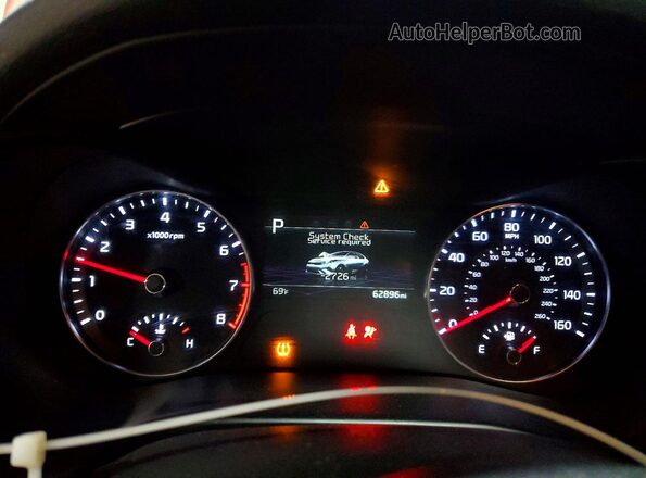 3KPF24AD2NE464158 2022 KIA FORTE Red Vista del cuadro de instrumentos