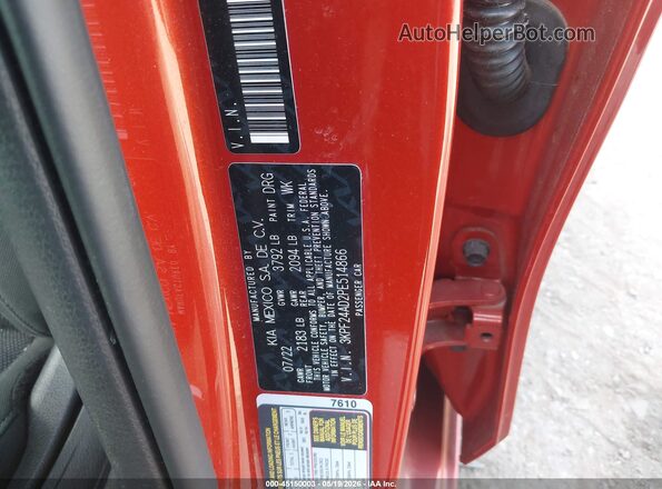 3KPF24AD2PE514866 2023 KIA FORTE Red Вид підкапотного простору