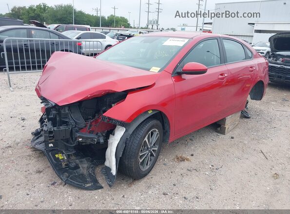 3KPF24AD2PE628821 2023 KIA FORTE Red Առջևի ձախ երեք քառորդ տեսարան
