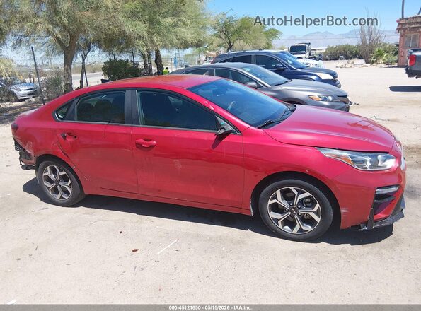 3KPF24AD3KE109396 2019 KIA FORTE Красный Вид задней части салона