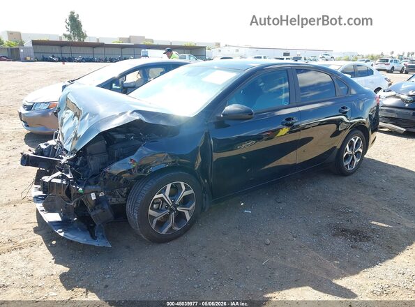 3KPF24AD3ME335327 2021 KIA FORTE Black Առջևի ձախ երեք քառորդ տեսարան