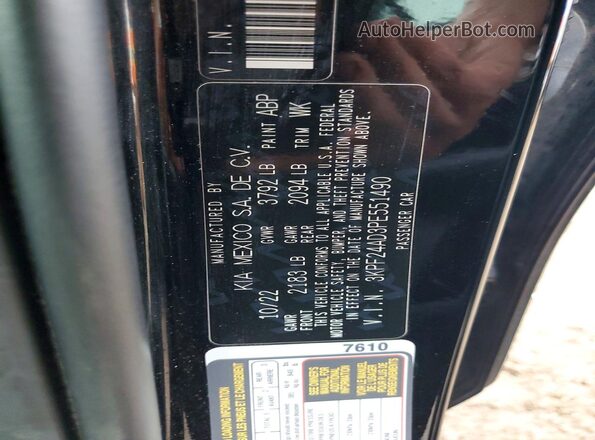 3KPF24AD3PE551490 2023 KIA FORTE Black 