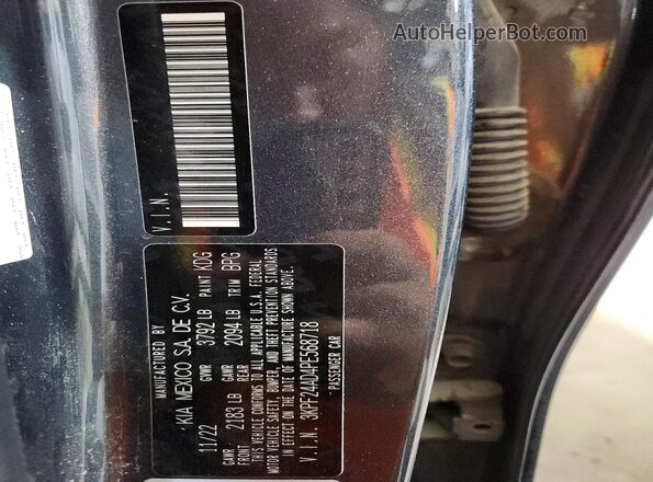 3KPF24AD4PE568718 2023 KIA FORTE Gray 