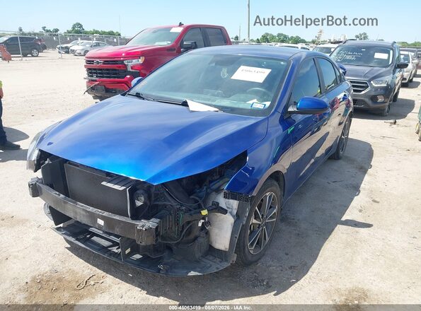 3KPF24AD4PE681990 2023 KIA FORTE Blue Առջևի ձախ երեք քառորդ տեսարան