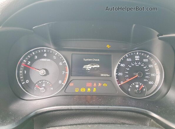 3KPF24AD4RE697593 2024 KIA FORTE Black Vista del cuadro de instrumentos