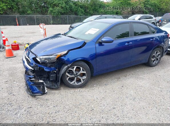 3KPF24AD5ME324748 2021 KIA FORTE Blue Vista tres cuartos delantera izquierda