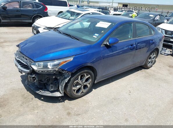 3KPF24AD5ME360150 2021 KIA FORTE Blue Front left