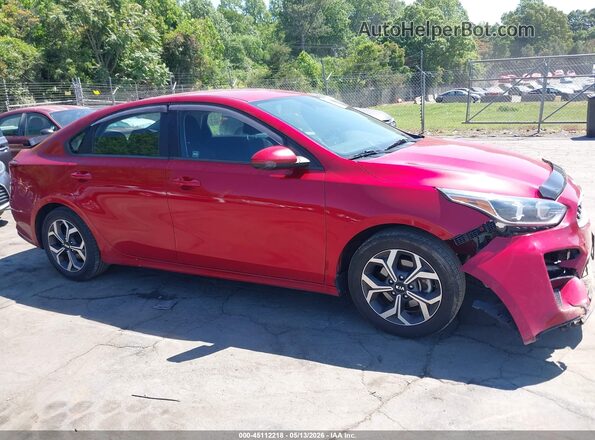 3KPF24AD6KE065832 2019 KIA FORTE Red Vista interior trasera