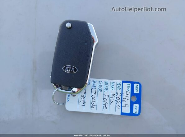 3KPF24AD6LE225418 2020 KIA FORTE Gray წინა პანელის ხედი
