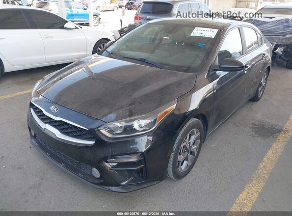 3KPF24AD6ME373540 2021 KIA FORTE Black Առջևի ձախ երեք քառորդ տեսարան