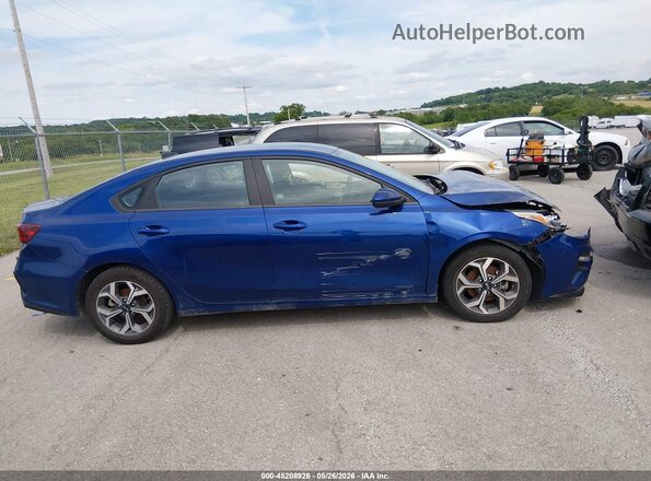 3KPF24AD8ME385365 2021 KIA FORTE Blue Widok wnętrza z tyłu