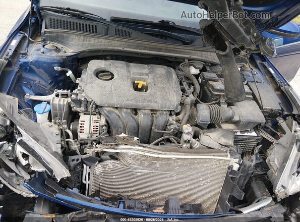 3KPF24AD8ME385365 2021 KIA FORTE Blue Widok z tyłu