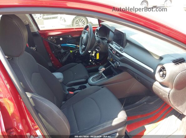 3KPF24AD9KE024952 2019 KIA FORTE Red Вид салону спереду