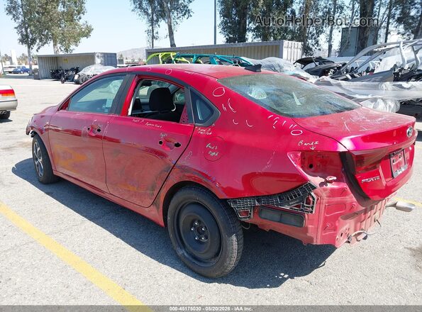 3KPF24AD9KE024952 2019 KIA FORTE Red Задня ліва чверть
