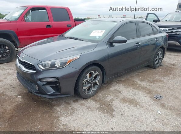 3KPF24ADXME267740 2021 KIA FORTE Gray Առջևի ձախ երեք քառորդ տեսարան