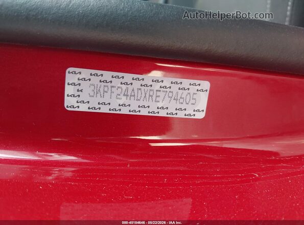 3KPF24ADXRE794605 2024 KIA FORTE Red 
