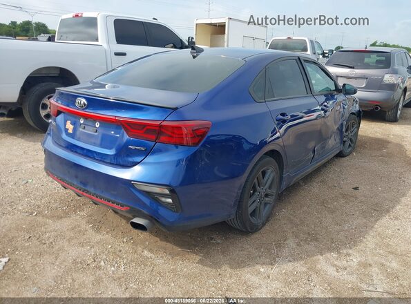 3KPF34AD1ME305577 2021 KIA FORTE Синий Задняя правая четверть