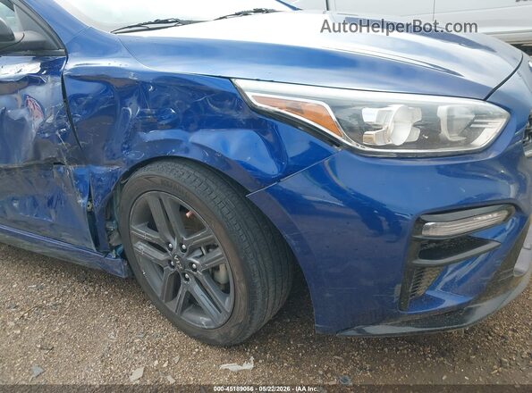 3KPF34AD1ME305577 2021 KIA FORTE Синий Вид спереди