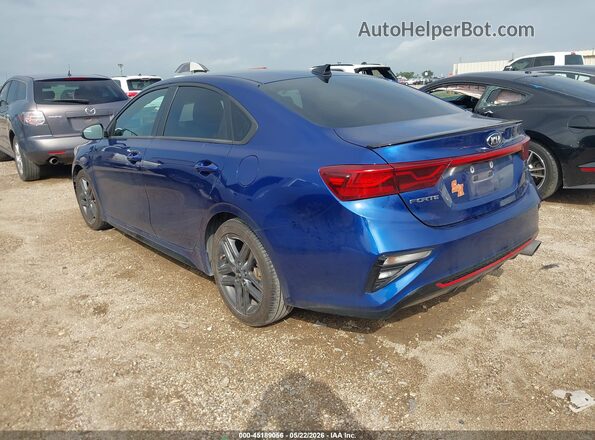 3KPF34AD1ME305577 2021 KIA FORTE Синий Задняя левая четверть