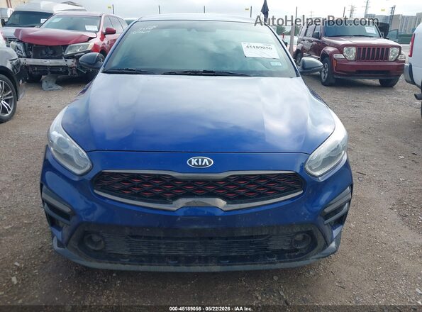 3KPF34AD1ME305577 2021 KIA FORTE Синий Вид щитка приборов