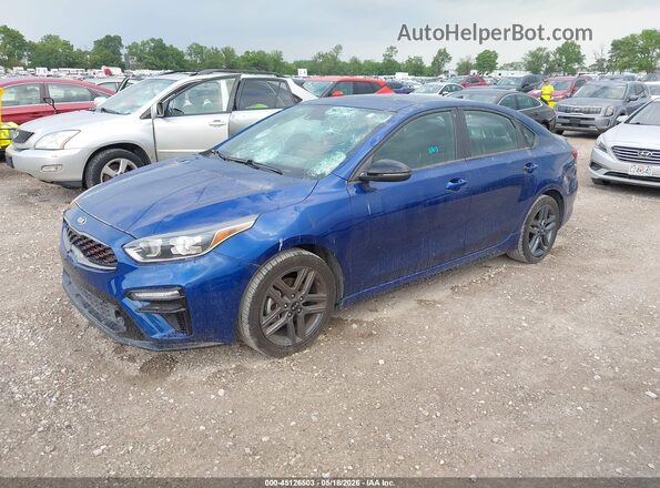 3KPF34AD1ME384264 2021 KIA FORTE Blue 