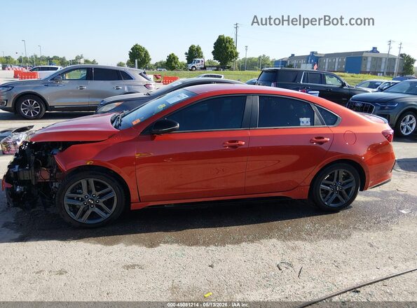 3KPF34AD1ME385401 2021 KIA FORTE Red სალონის 360-გრადუსიანი ხედი