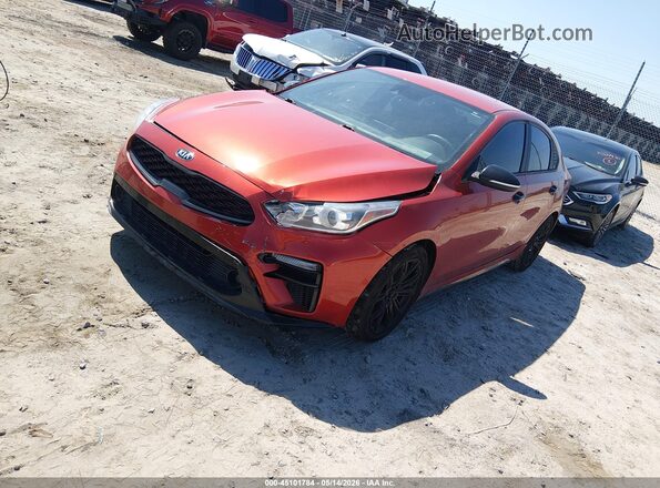 3KPF34AD5LE235550 2020 KIA FORTE Orange Առջևի ձախ երեք քառորդ տեսարան