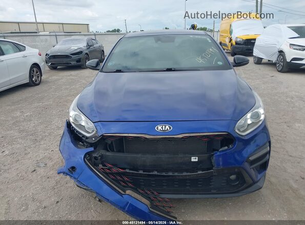 3KPF34AD6ME385071 2021 KIA FORTE Blue Rear interior view