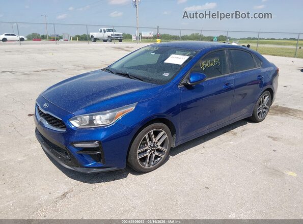 3KPF34AD7KE041777 2019 KIA FORTE Blue Przód lewy