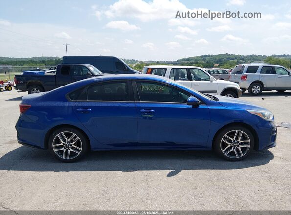 3KPF34AD7KE041777 2019 KIA FORTE Blue Widok wnętrza z tyłu