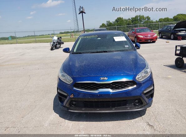 3KPF34AD7KE041777 2019 KIA FORTE Blue Widok zestawu wskaźników