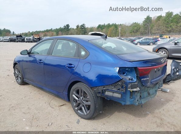 3KPF34AD7ME418160 2021 KIA FORTE Blue Հետևի ձախ
