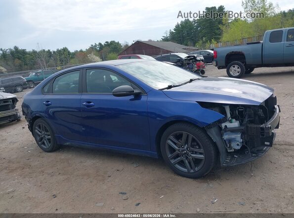 3KPF34AD7ME418160 2021 KIA FORTE Blue Սալոնի 360 աստիճան տեսք