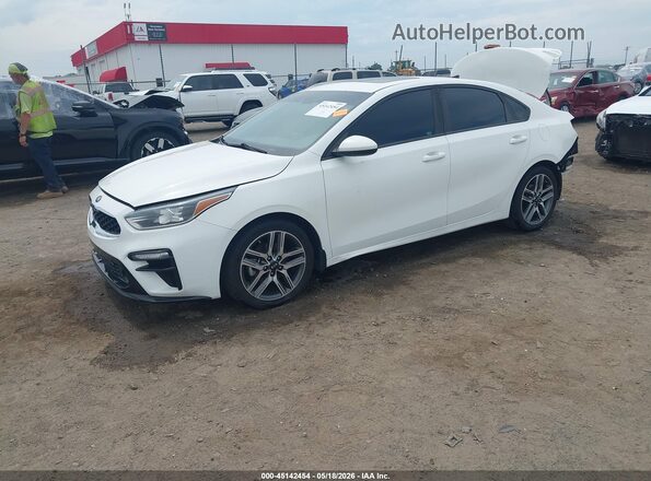 3KPF34AD8KE022428 2019 KIA FORTE White Vista tres cuartos delantera izquierda