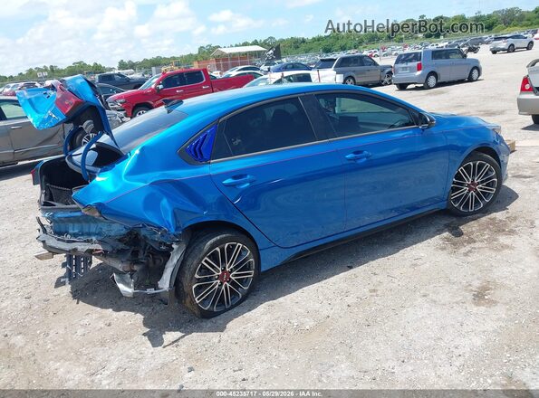 3KPF44AC1PE608190 2023 KIA FORTE Blue Задня права чверть