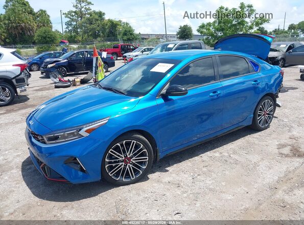 3KPF44AC1PE608190 2023 KIA FORTE Blue Передня ліва чверть