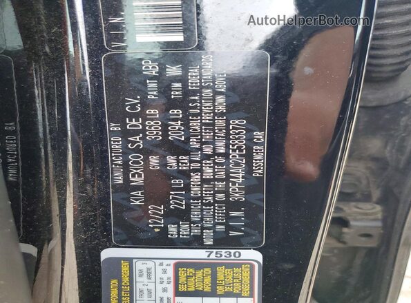 3KPF44AC2PE583378 2023 KIA FORTE Black 