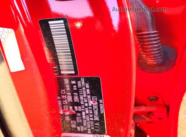 3KPF44AC3RE687221 2024 KIA FORTE Red Widok naklejki z numerem VIN