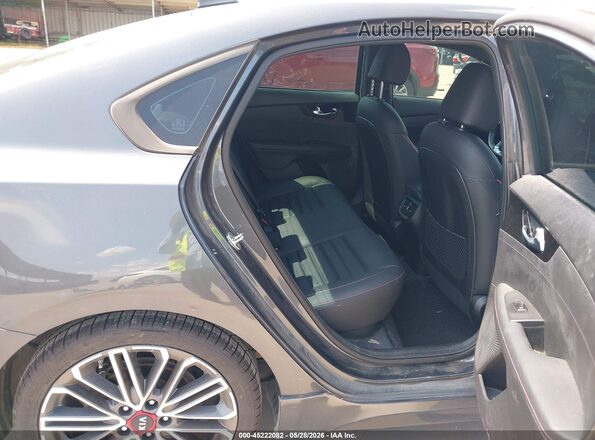 3KPF44AC7ME376528 2021 KIA FORTE Gray Vista de la etiqueta del VIN