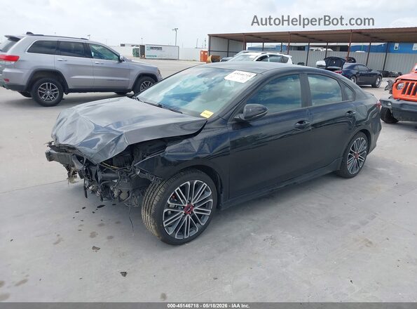 3KPF44AC8PE543712 2023 KIA FORTE Black წინა მარცხენა ხედი სამი მეოთხედიდან