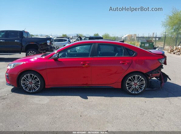 3KPF44AC9ME415099 2021 KIA FORTE Red 