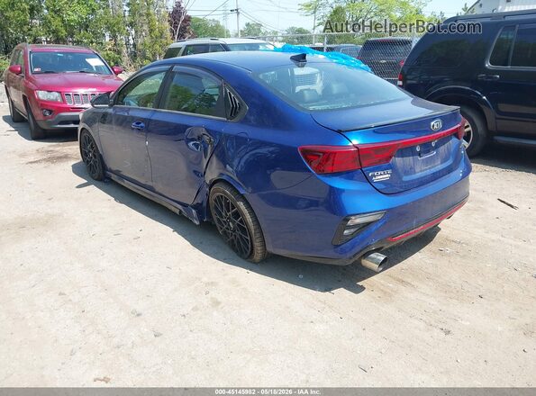 3KPF44ACXME417220 2021 KIA FORTE Blue Հետևի ձախ