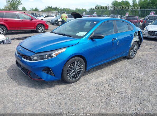 3KPF54AD5NE443294 2022 KIA FORTE Blue Front left